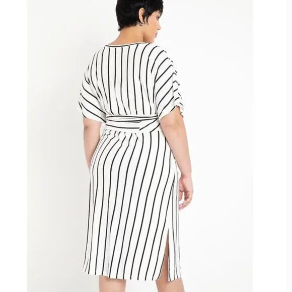 New!‎ ELOQUII Women's Plus Size Wrap Around Dress, 28 - Picture 2 of 13